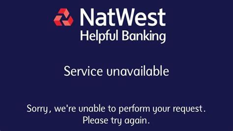 is NatWest having problems today